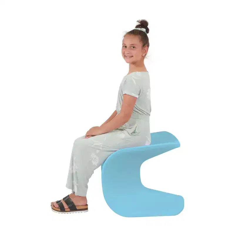 Sgabello a Trespolo ECR4Kids Wave Seat, Altezza Seduta 45.72 cm - 49.78 cm, Seduta Flessibile, Confezione da 2