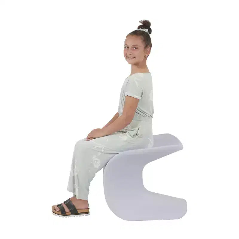 Sgabello a Trespolo ECR4Kids Wave Seat, Altezza Seduta 45.72 cm - 49.78 cm, Seduta Flessibile, Confezione da 2