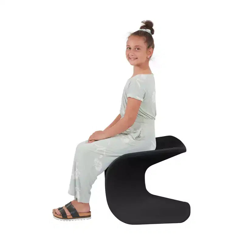 Sgabello a Trespolo ECR4Kids Wave Seat, Altezza Seduta 45.72 cm - 49.78 cm, Seduta Flessibile, Confezione da 2