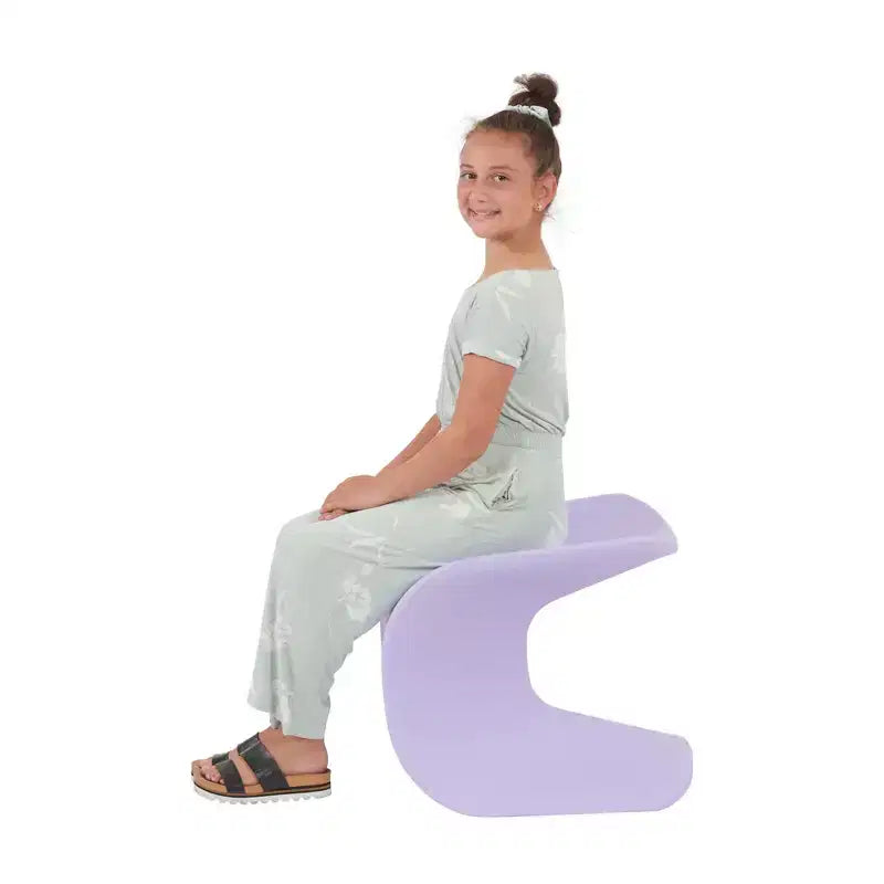 Sgabello a Trespolo ECR4Kids Wave Seat, Altezza Seduta 45.72 cm - 49.78 cm, Seduta Flessibile, Confezione da 2