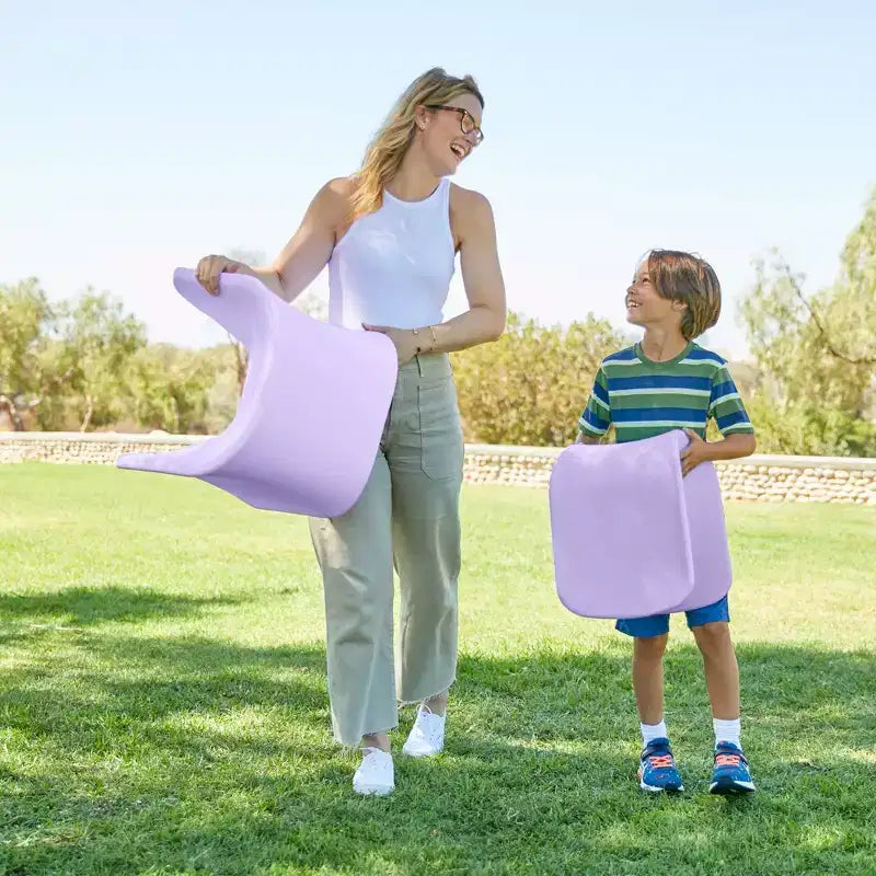 Sgabello a Trespolo ECR4Kids Wave Seat, Altezza Seduta 45.72 cm - 49.78 cm, Seduta Flessibile, Confezione da 2