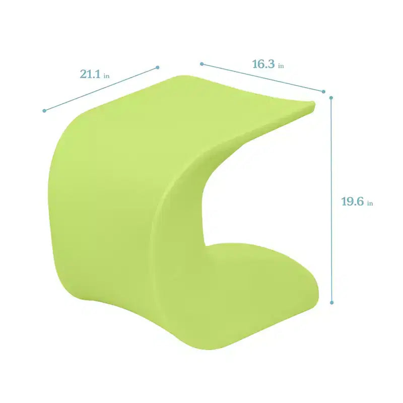 Sgabello a Trespolo ECR4Kids Wave Seat, Altezza Seduta 45.72 cm - 49.78 cm, Seduta Flessibile, Confezione da 2
