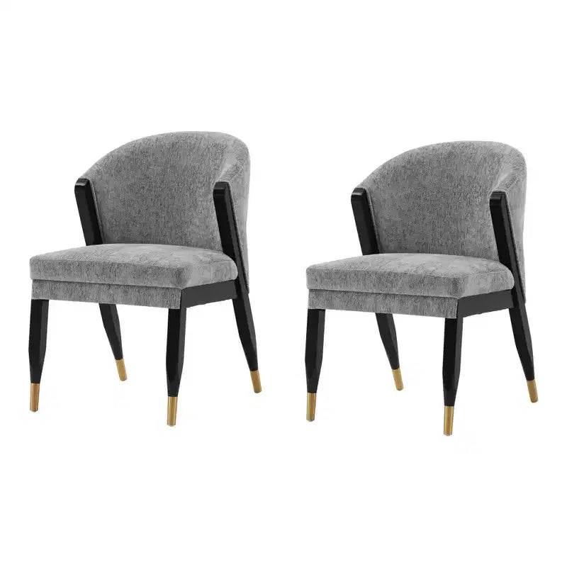 Set di 2 sedie da pranzo moderne Ola con rivestimento in bouclé - Manhattan Comfort