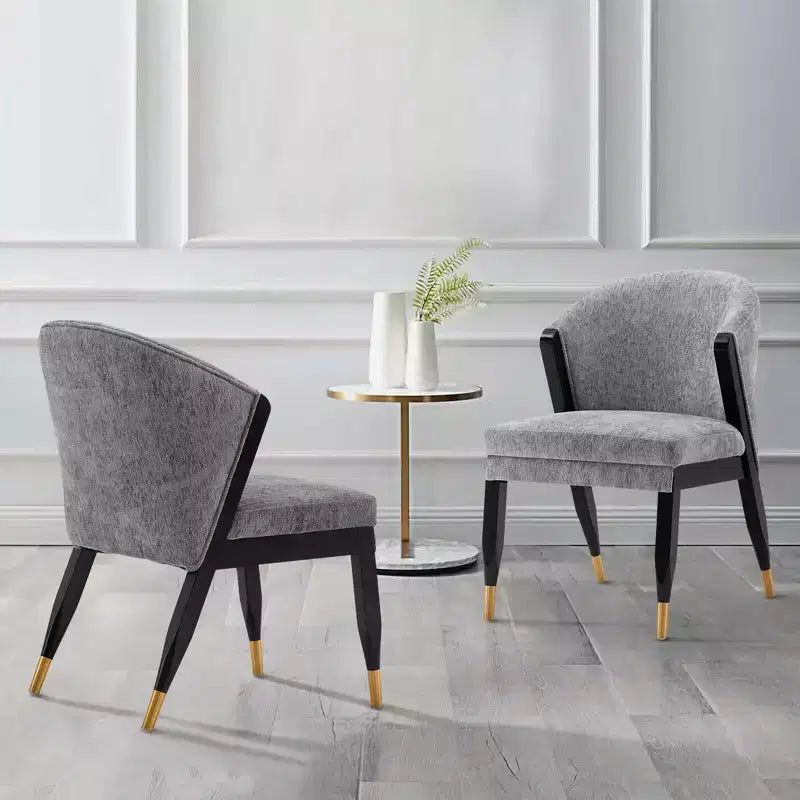 Set di 2 sedie da pranzo moderne Ola con rivestimento in bouclé - Manhattan Comfort