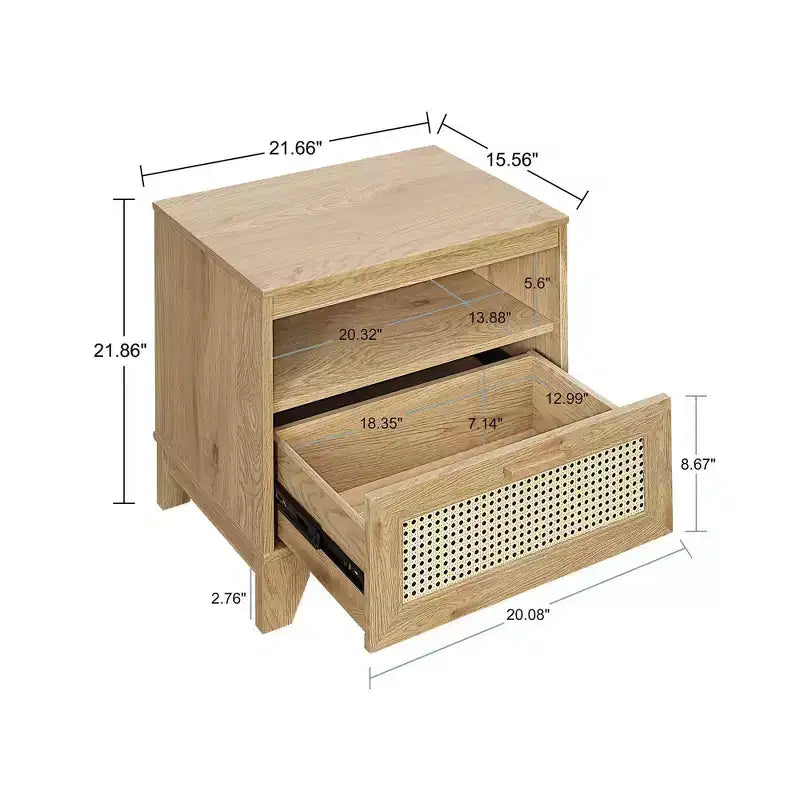 Comodino moderno Sheridan con cassetto - Manhattan Comfort