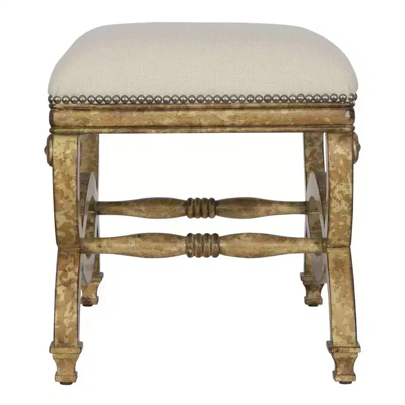 Panca rettangolare Uttermost Karline da 58,42 cm in tessuto naturale