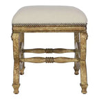 Panca rettangolare Uttermost Karline da 58,42 cm in tessuto naturale