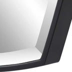 Specchio da parete a scudo Uttermost Crest Satin Black 25 1/4 x 36