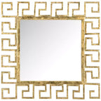 Calliope Greek Key Mirror - Antique Gold - Safavieh