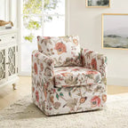 Poltrona girevole Cedric moderna sfoderabile|HULALA HOME