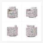 Poltrona girevole Cedric moderna sfoderabile|HULALA HOME