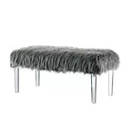 Panca 42" Korbin in finta pelliccia effetto glamour - HOMES: Inside + Out