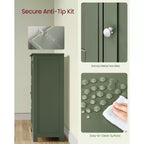 VASAGLE Mobiletto da Bagno a Terra, Mobile da Bagno Indipendente, con 3 Grandi Cassetti e 1 Ripiano Regolabile, 30 x 60 x 81 cm