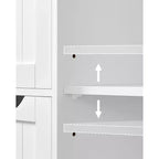 VASAGLE Mobiletto da Bagno a Terra, Mobile da Bagno Indipendente, con 3 Grandi Cassetti e 1 Ripiano Regolabile, 30 x 60 x 81 cm