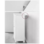 VASAGLE Mobiletto da Bagno a Terra, Mobile da Bagno Indipendente, con 3 Grandi Cassetti e 1 Ripiano Regolabile, 30 x 60 x 81 cm