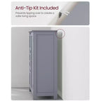 VASAGLE Mobiletto da Bagno a Terra, Mobile da Bagno Indipendente, con 3 Grandi Cassetti e 1 Ripiano Regolabile, 30 x 60 x 81 cm