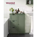 VASAGLE Mobiletto da Bagno a Terra, Mobile da Bagno Indipendente, con 3 Grandi Cassetti e 1 Ripiano Regolabile, 30 x 60 x 81 cm
