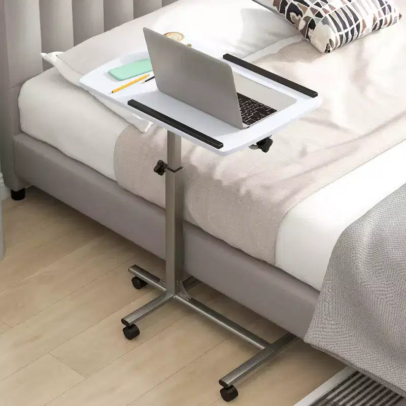 Scrivania mobile Costway regolabile in altezza, da seduti a in piedi, per laptop, bianca/nera