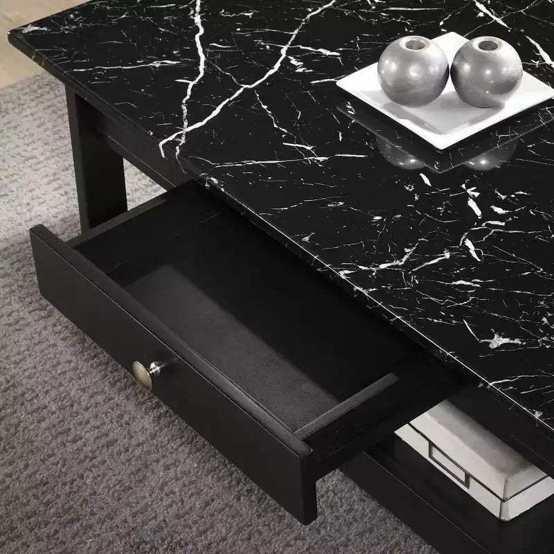 Set Tavolino da caffè e Tavolino d'appoggio Minsay Transizionale con piano in finto marmo 3 pezzi - HOMES: Inside + Out