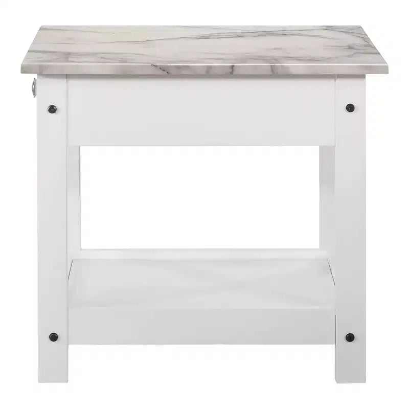 Set Tavolino da caffè e Tavolino d'appoggio Minsay Transizionale con piano in finto marmo 3 pezzi - HOMES: Inside + Out
