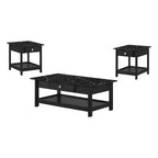 3pc Minsay Transitional Faux Marble Top Storage Coffee Table and End Table Set - HOMES: Inside + Out