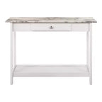 Tavolo consolle Minsay Transitional con cassetto e ripiano in finto marmo - HOMES: Inside + Out
