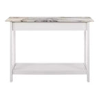 Tavolo consolle Minsay Transitional con cassetto e ripiano in finto marmo - HOMES: Inside + Out