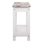Tavolo consolle Minsay Transitional con cassetto e ripiano in finto marmo - HOMES: Inside + Out