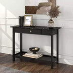 Tavolo consolle Minsay Transitional con cassetto e ripiano in finto marmo - HOMES: Inside + Out