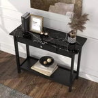 Tavolo consolle Minsay Transitional con cassetto e ripiano in finto marmo - HOMES: Inside + Out