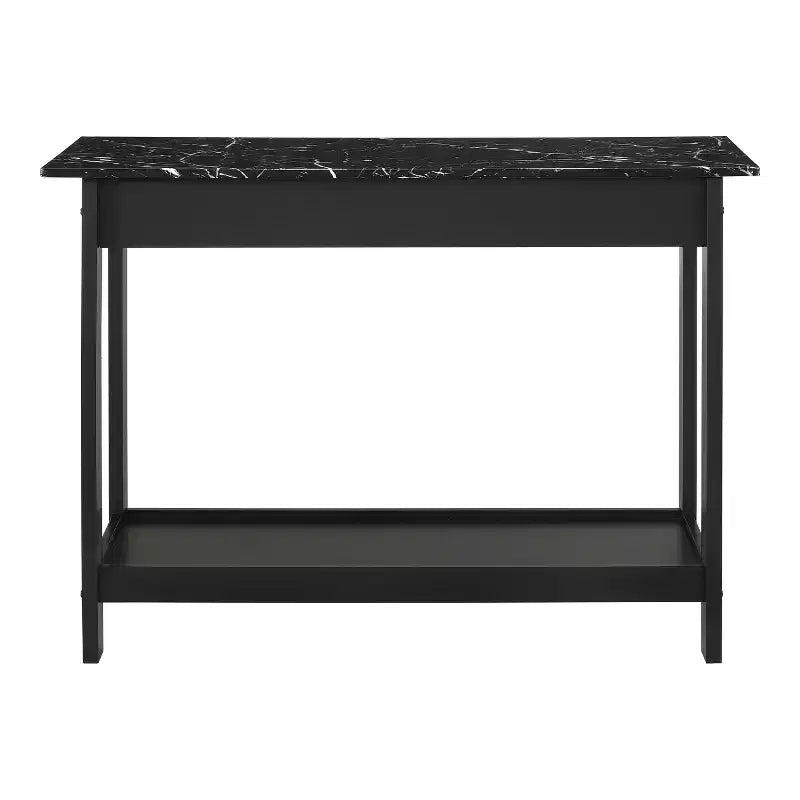 Tavolo consolle Minsay Transitional con cassetto e ripiano in finto marmo - HOMES: Inside + Out