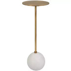 Uttermost Gimlet 8 1/2 Wide Brass Round Drink Table