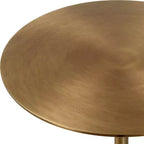 Tavolino rotondo portabevande in ottone Gimlet 8 1/2 di Uttermost