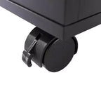 Mobiletto schedario Lavish Home a 2 cassetti con serratura e ruote
