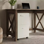Mobiletto schedario Lavish Home a 2 cassetti con serratura e ruote