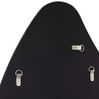Noble Park Cavandish Specchio da Parete con Bordo Arrotondato, Vano Moderno, Vetro Smussato, Cornice in Legno Nero Opaco, Larghezza 71 cm, per Bagno