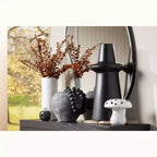 Noble Park Cavandish Specchio da Parete con Bordo Arrotondato, Vano Moderno, Vetro Smussato, Cornice in Legno Nero Opaco, Larghezza 71 cm, per Bagno