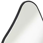 Noble Park Cavandish Specchio da Parete con Bordo Arrotondato, Vano Moderno, Vetro Smussato, Cornice in Legno Nero Opaco, Larghezza 71 cm, per Bagno