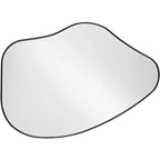 Noble Park Cavandish Specchio da Parete con Bordo Arrotondato, Vano Moderno, Vetro Smussato, Cornice in Legno Nero Opaco, Larghezza 71 cm, per Bagno