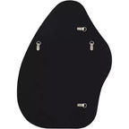 Noble Park Cavandish Specchio da Parete con Bordo Arrotondato, Vano Moderno, Vetro Smussato, Cornice in Legno Nero Opaco, Larghezza 71 cm, per Bagno