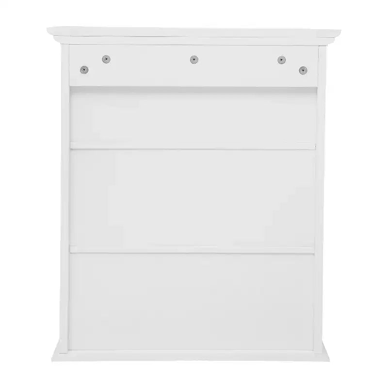 Flash Furniture Mobiletto da Bagno a Parete Dune con Chiusura Magnetica, Ripiano Regolabile e Ripiano Inferiore Aperto
