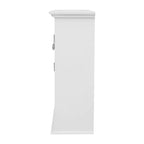 Flash Furniture Mobiletto da Bagno a Parete Dune con Chiusura Magnetica, Ripiano Regolabile e Ripiano Inferiore Aperto