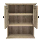 Flash Furniture Mobiletto da Bagno a Parete Dune con Chiusura Magnetica, Ripiano Regolabile e Ripiano Inferiore Aperto