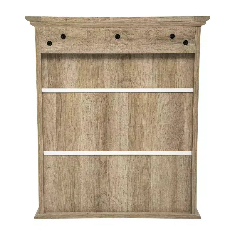 Flash Furniture Mobiletto da Bagno a Parete Dune con Chiusura Magnetica, Ripiano Regolabile e Ripiano Inferiore Aperto