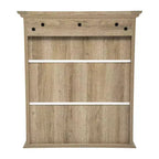 Flash Furniture Mobiletto da Bagno a Parete Dune con Chiusura Magnetica, Ripiano Regolabile e Ripiano Inferiore Aperto