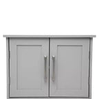 Pensile da bagno Merrick Lane con ripiano regolabile, ripiano inferiore aperto e ante con chiusura magnetica