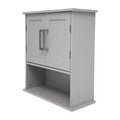 Merrick Lane Wall Mounted Bathroom Medicine Cabinet with Adjustable Cabinet Shelf, Lower Open Shelf, and Magnetic Closure Doors
