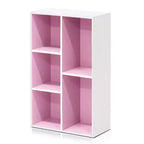 Furinno 5-Cube Reversible Open Storage Bookcase Multi-Use Organizer Cabinet