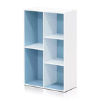 Libreria Furinno a 5 cubi reversibili con scomparti aperti, mobile organizer multiuso