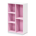 Libreria Furinno a 5 cubi reversibili con scomparti aperti, mobile organizer multiuso